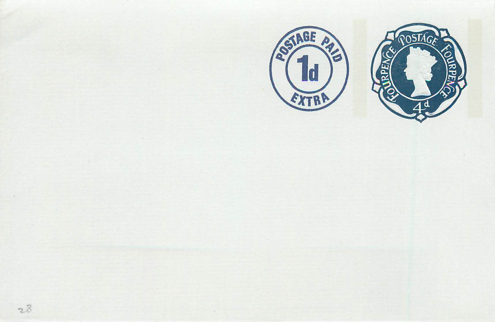 Entier Postal Postal Stationary Grande Bretagne Great Britain 4d