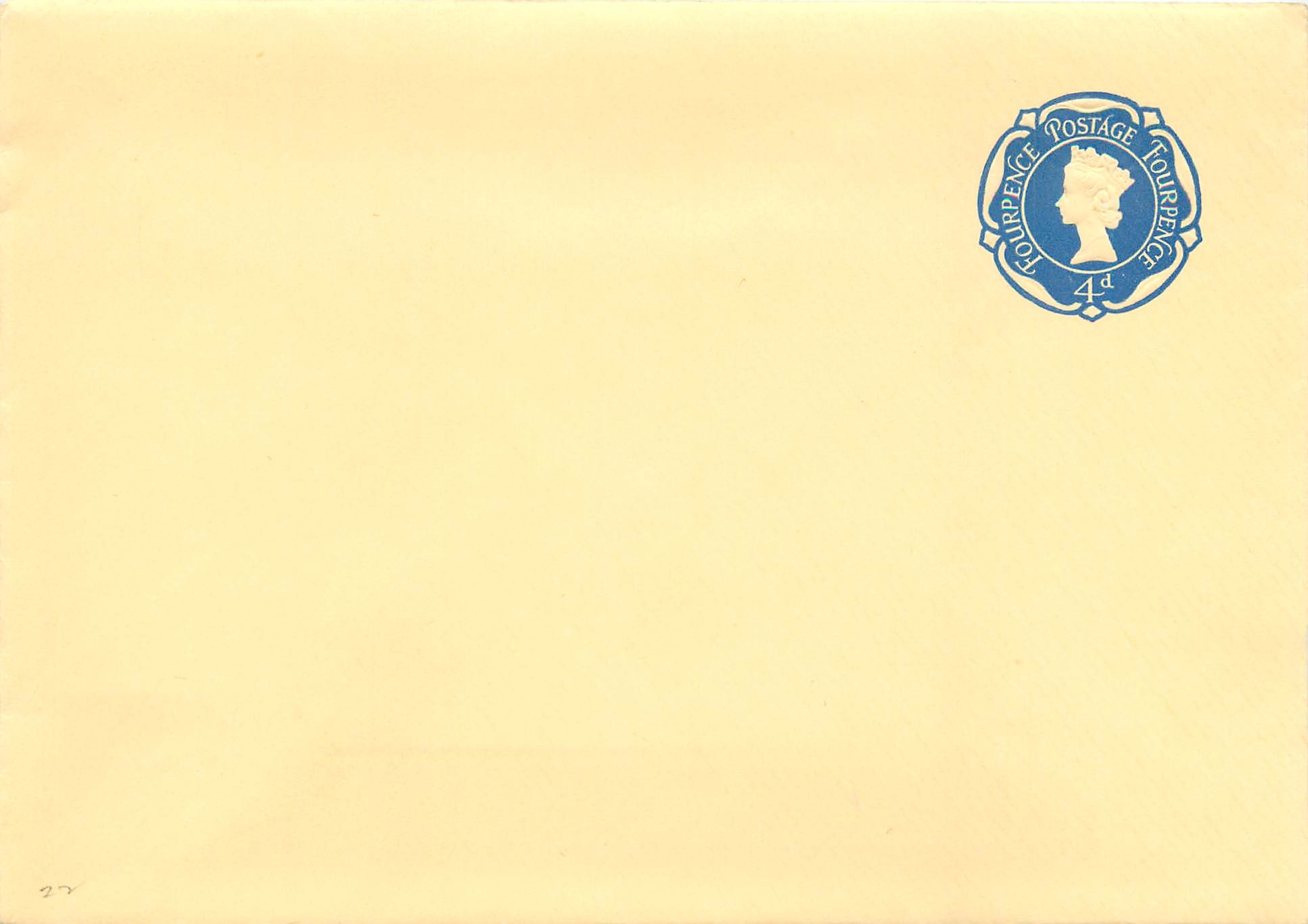 Entier Postal Postal Stationary Grande Bretagne Great Britain 4d