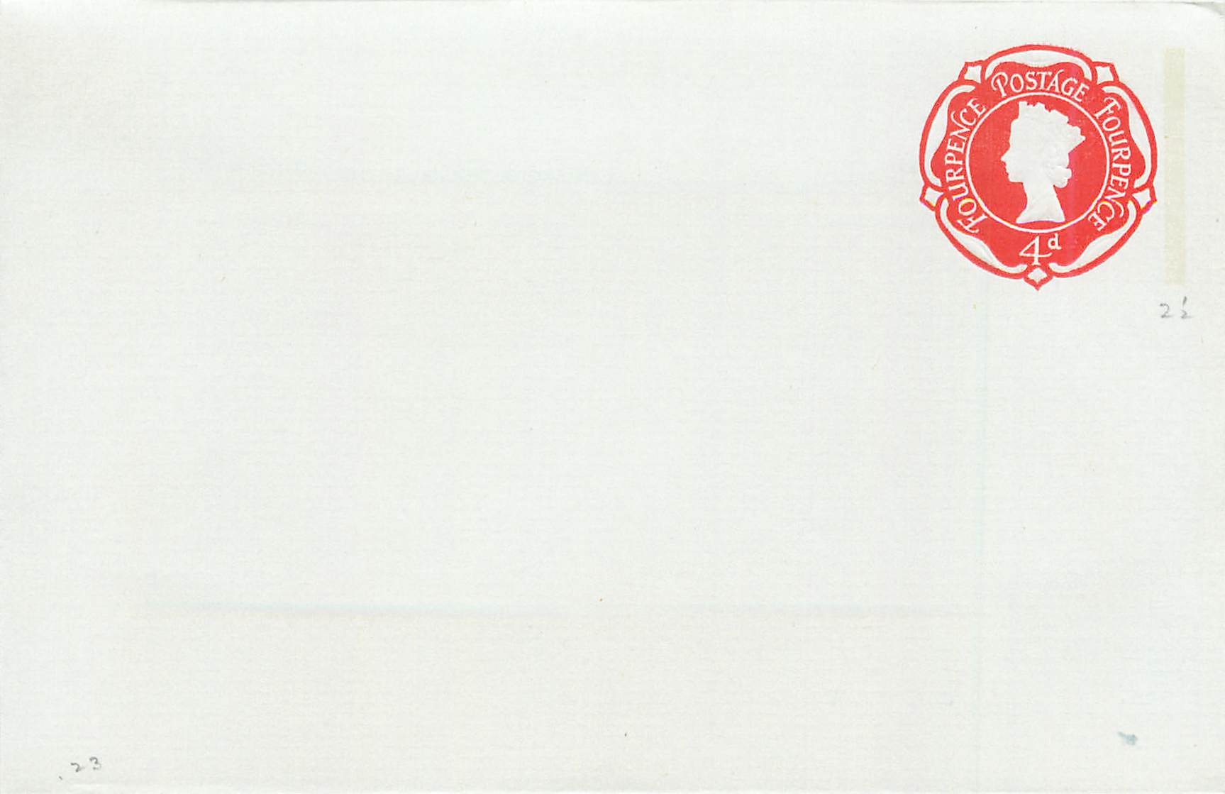 Entier Postal Postal Stationary Grande Bretagne Great Britain 4d 