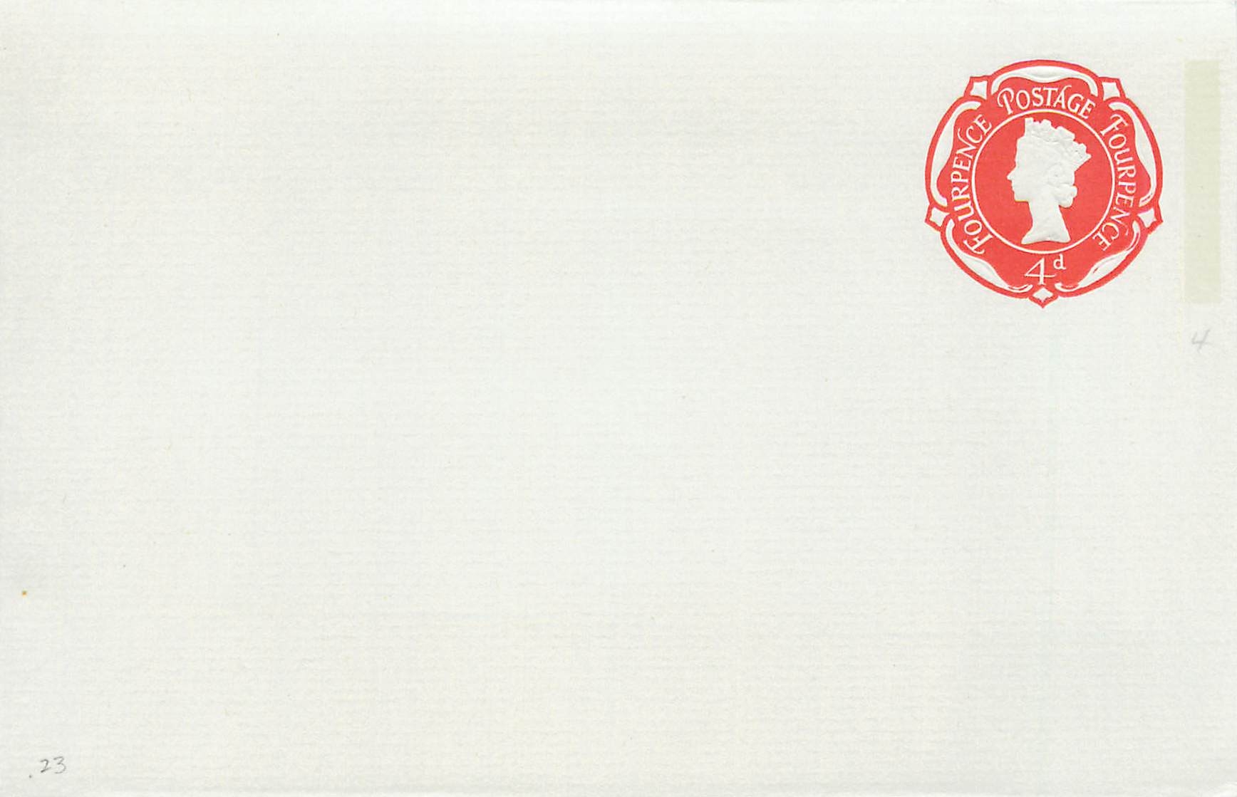 Entier Postal Postal Stationary Grande Bretagne Great Britain 4d 