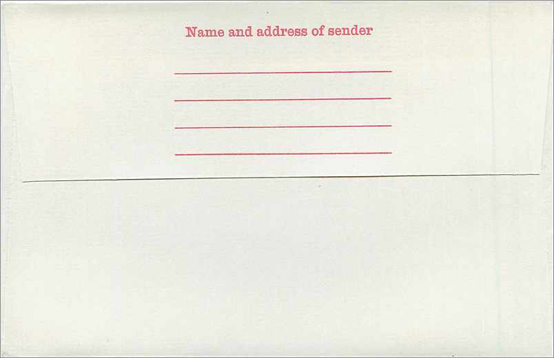 Entier Postal Postal Stationary Grande Bretagne Great Britain 4d  — Verso
