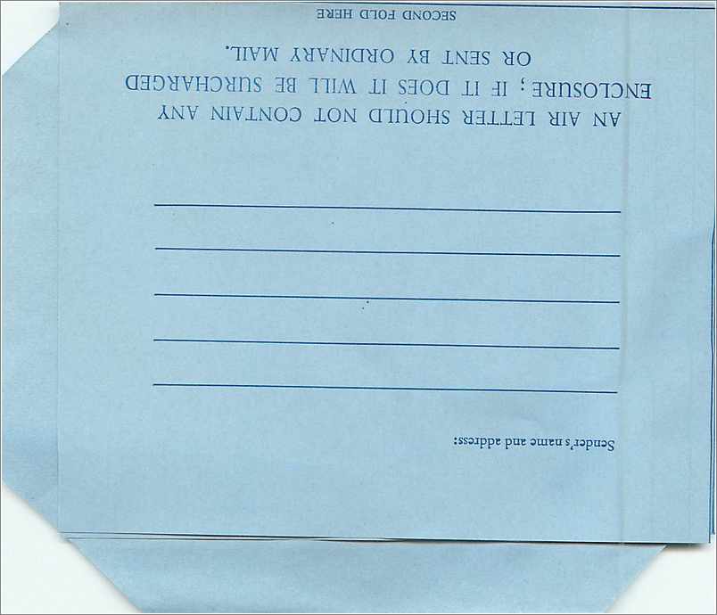 Entier Postal Postal Stationary Grande Bretagne Great Britain Guernsey 9d — Rückseite
