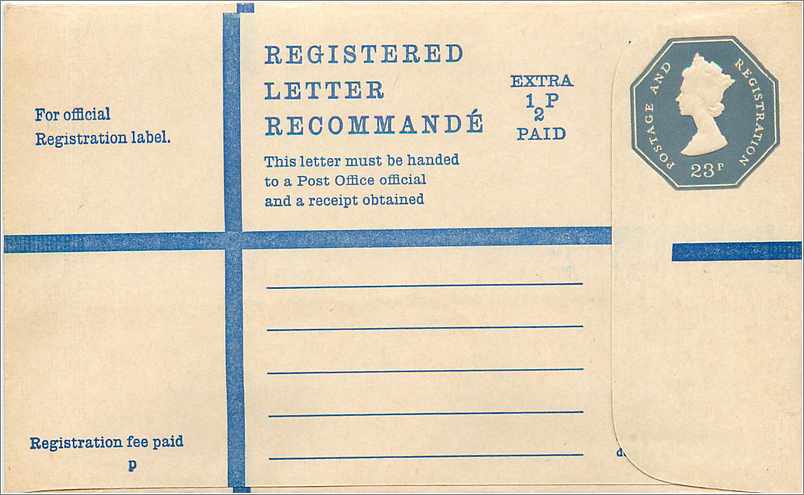 Entier Postal Postal Stationary Grande Bretagne Great Britain Machin 23p