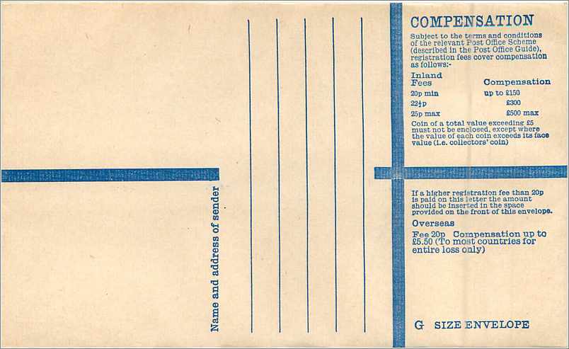 Entier Postal Postal Stationary Grande Bretagne Great Britain Machin 23p — Rückseite