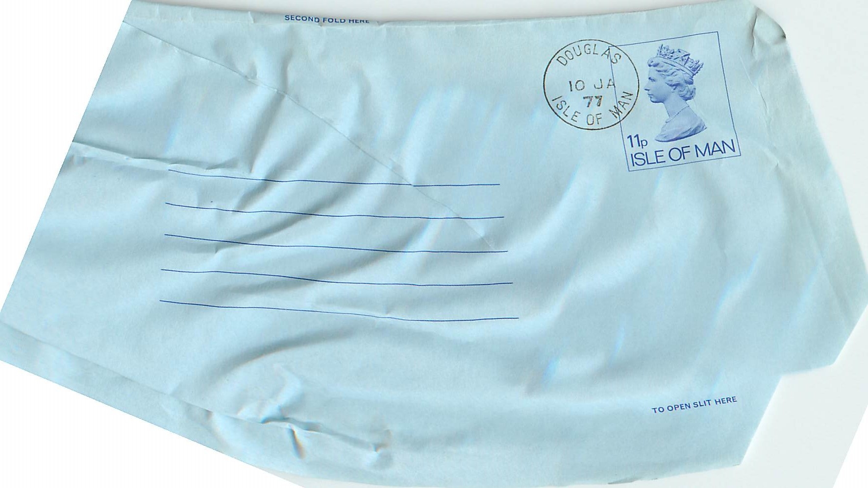 Entier Postal Postal Stationary Grande Bretagne Great Britain Aerogram Isle of Man 1944