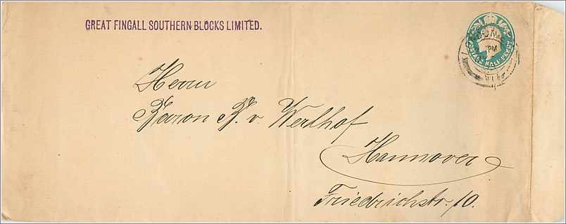 Entier Postal Postal Stationary Grande Bretagne Great Britain 1/2p for Hannover 1903