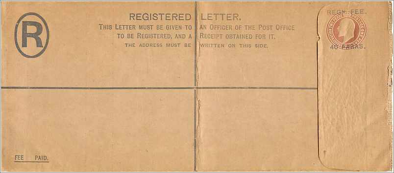 Entier Postal Postal Stationary Grande Bretagne Great Britain Levant 40p — Rückseite