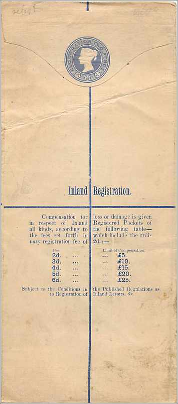 Entier Postal Postal Stationary Grande Bretagne Great Britain 2p — Rückseite