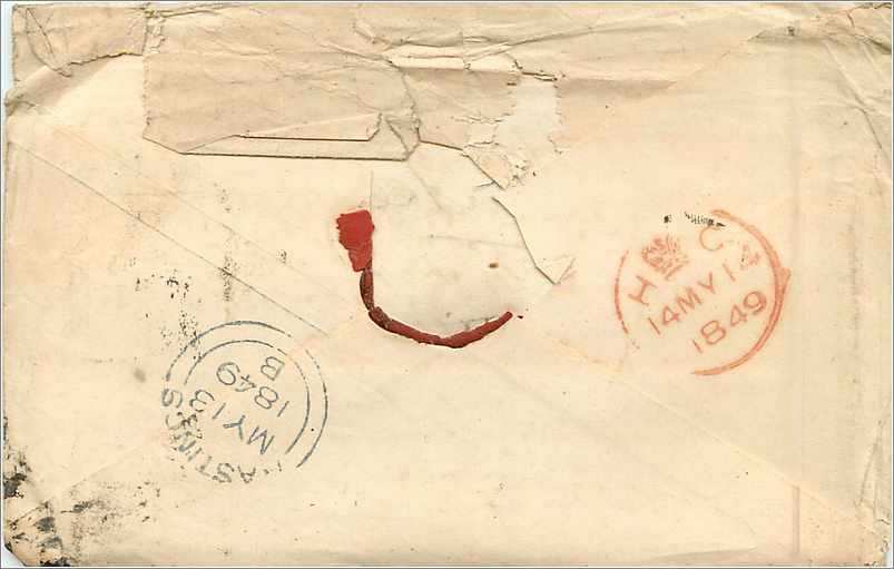Entier Postal Postal Stationary Grande Bretagne Great Britain 1p for London — Verso