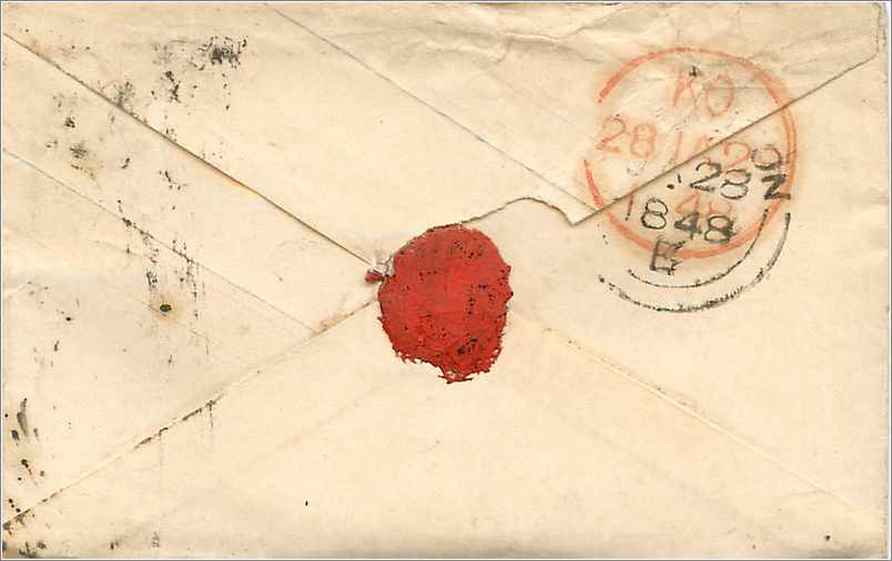 Entier Postal Postal Stationary Grande Bretagne Great Britain 1p for Sourbridge — Verso