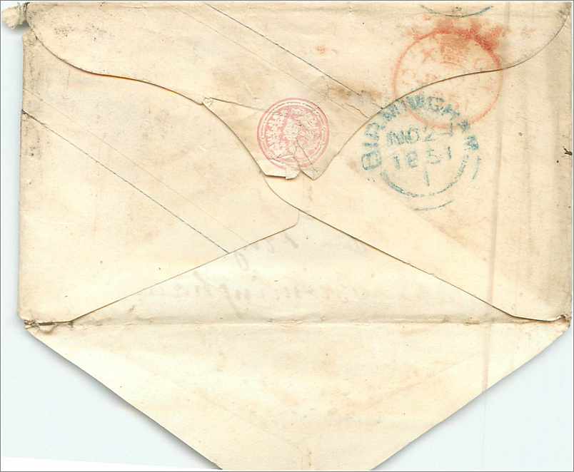 Entier Postal Postal Stationary Grande Bretagne Great Britain 1p for Birmingham — Verso
