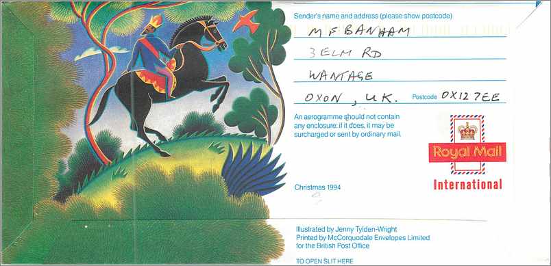 Entier Postal Postal Stationary Grande Bretagne Great Britain Machin Chameau — Verso
