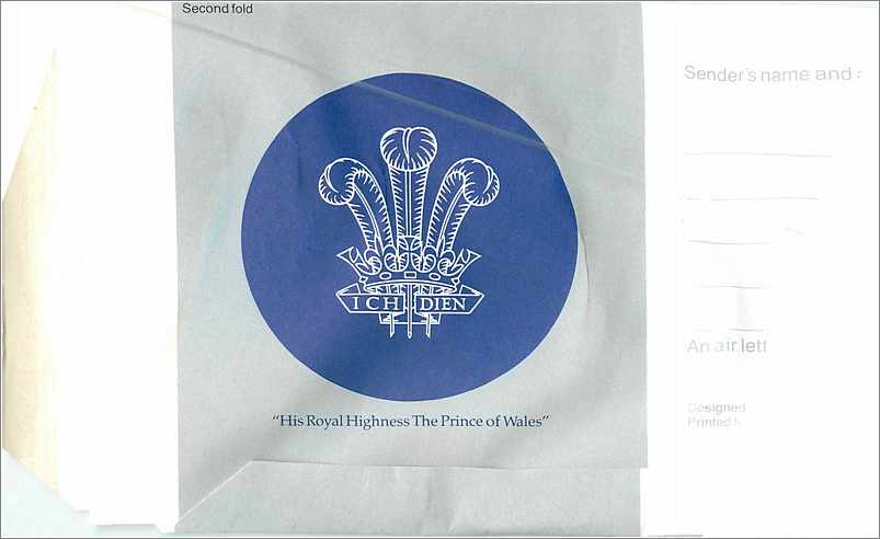 Entier Postal Postal Stationary Grande Bretagne Great Britain Machin 20p Aerogram Royal Wedding Prin — Verso