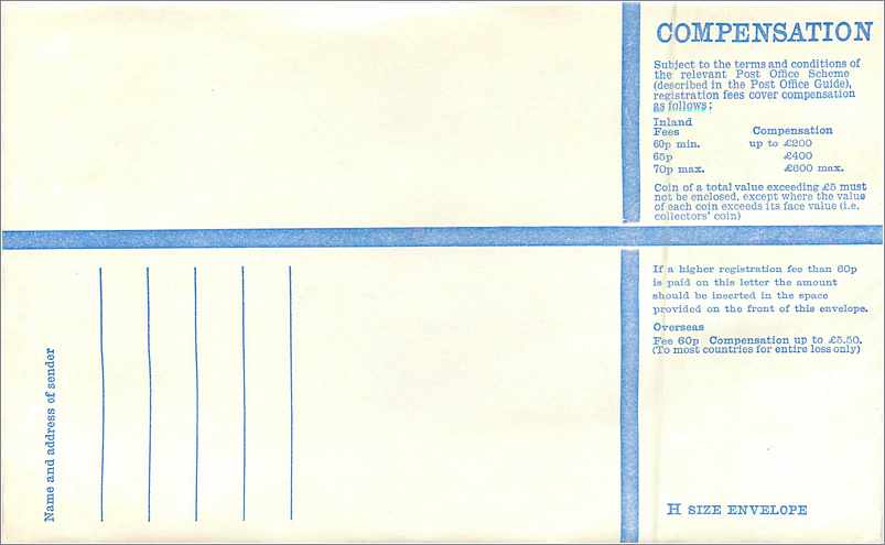 Entier Postal Postal Stationary Grande Bretagne Great Britain Machin Isle of Man 67p — Verso