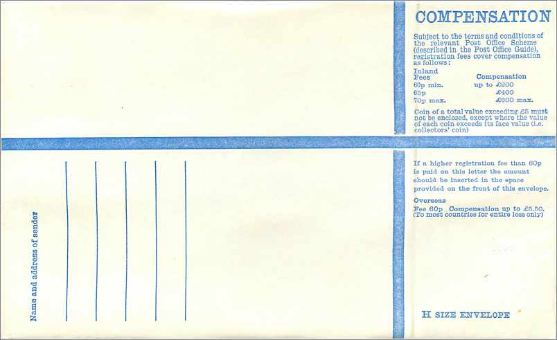 Entier Postal Postal Stationary Grande Bretagne Great Britain Machin Isle of Man 67p uprated 5p — Verso