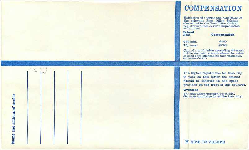 Entier Postal Postal Stationary Grande Bretagne Great Britain Machin Isle of Man 73p — Verso