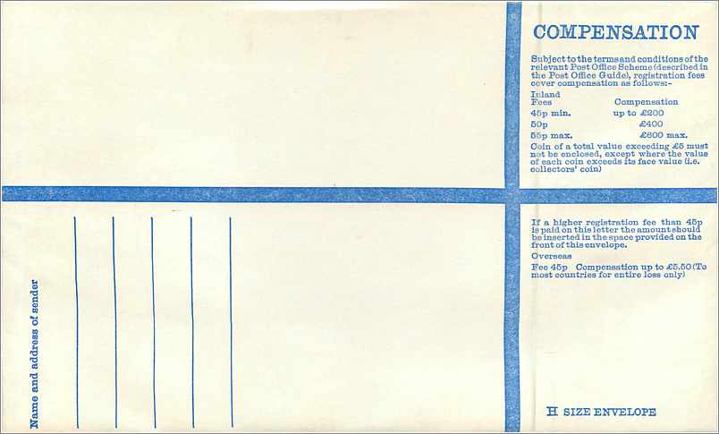 Entier Postal Postal Stationary Grande Bretagne Great Britain Machin Isle of Man 52p uprated 15p — Verso