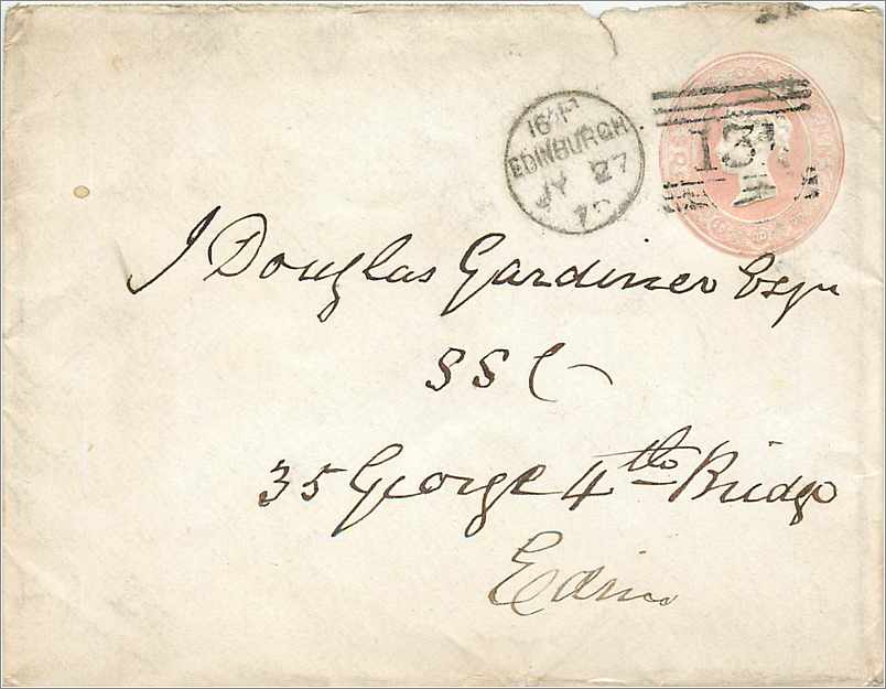 Entier Postal Postal Stationary Grande Bretagne Great Britain 1p Edinburgh 