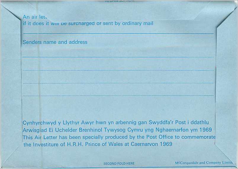 Entier Postal Postal Stationary Grande Bretagne Great Britain 9d — Verso