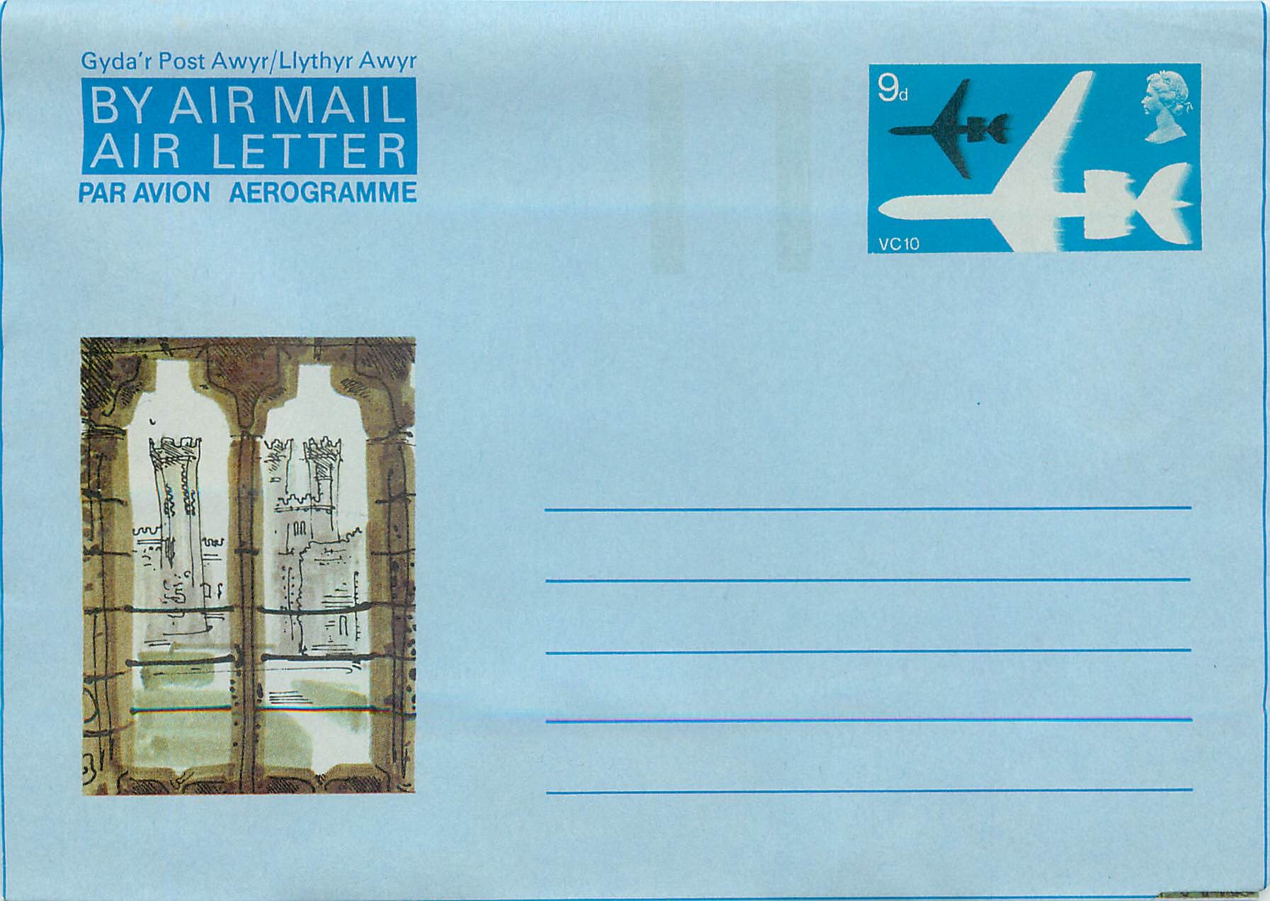 Entier Postal Postal Stationary Grande Bretagne Great Britain 9d