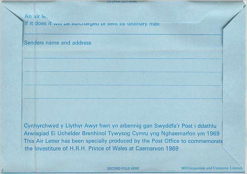 Entier Postal Postal Stationary Grande Bretagne Great Britain 9d — Rückseite