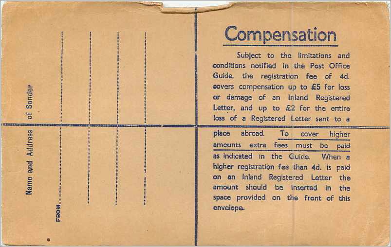 Entier Postal Postal Stationary Grande Bretagne Great Britain 6 1/2p from Wallington — Verso