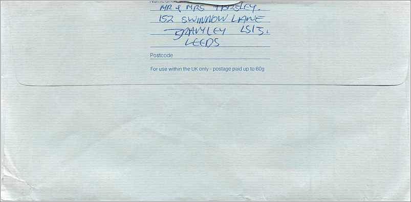 Entier Postal Postal Stationary Grande Bretagne Great Britain Machin 1988 — Verso