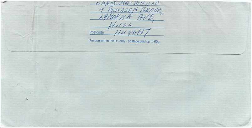Entier Postal Postal Stationary Grande Bretagne Great Britain Machin — Verso