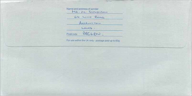 Entier Postal Stationary Great Britain Machin Australian Consulate Manchester  — Verso