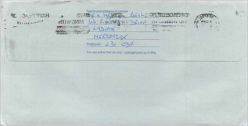 Entier Postal Stationary Great Britain Machin Australian Consulate Manchester  — Verso