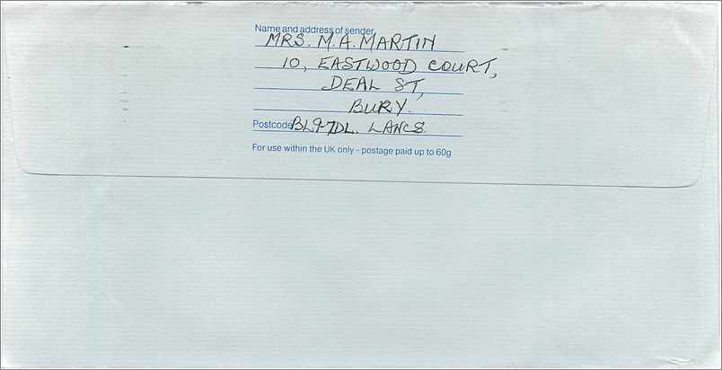 Entier Postal Stationary Great Britain Machin Australian Consulate Manchester  — Verso