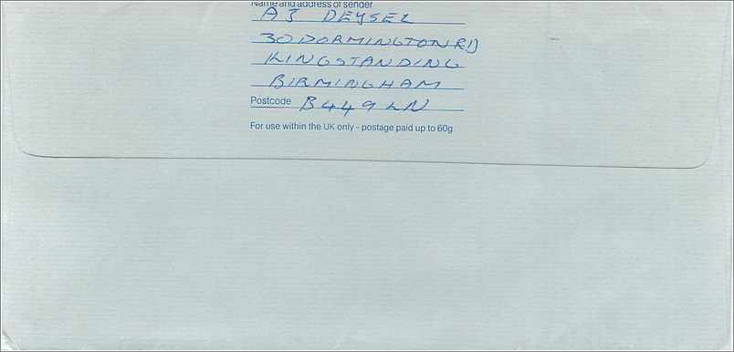 Entier Postal Stationary Great Britain Machin Australian Consulate Manchester  — Rückseite