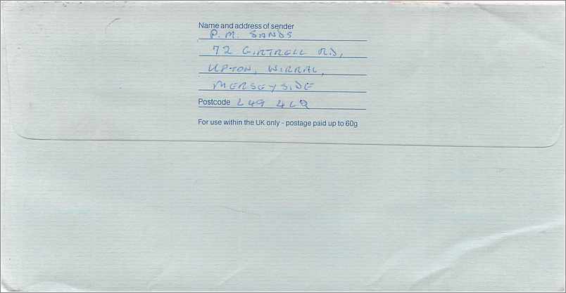 Entier Postal Stationary Great Britain Machin Australian Consulate Manchester  — Verso