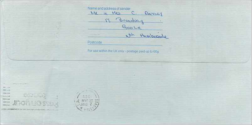Entier Postal Stationary Great Britain Machin Australian Consulate Manchester  — Verso
