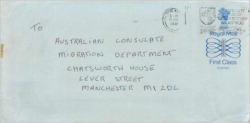 Entier Postal Stationary Great Britain Machin Australian Consulate Manchester 