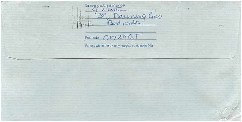 Entier Postal Stationary Great Britain Machin Australian Consulate Manchester  — Verso