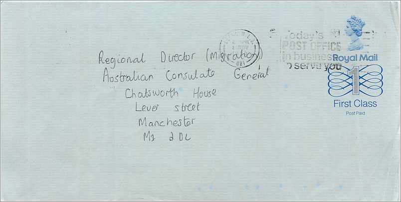 Entier Postal Stationary Great Britain Machin Australian Consulate Manchester 