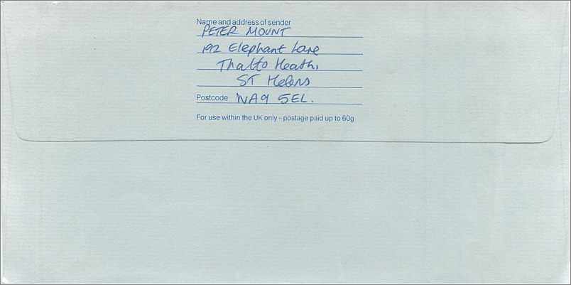 Entier Postal Stationary Great Britain Machin Australian Consulate Manchester  — Back