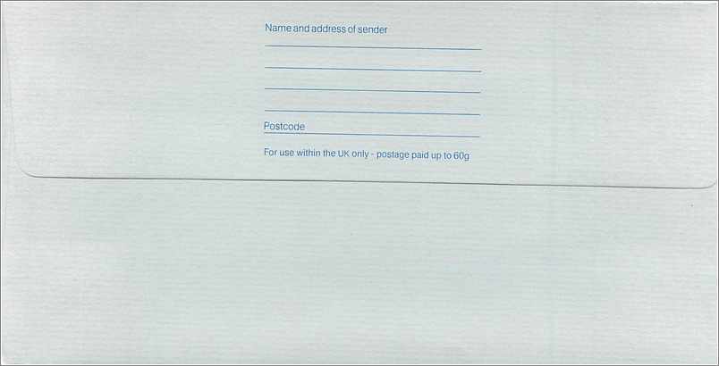Entier Postal Stationary Great Britain Machin — Back