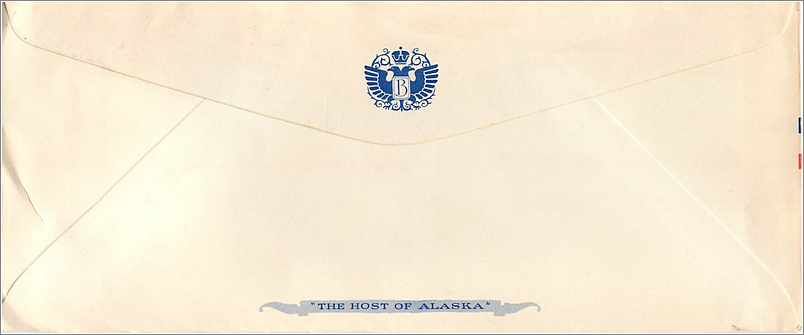 Lettre Cover Etats-Unis 1960 Juneau Alaska cover Baranof Hotel  — Verso