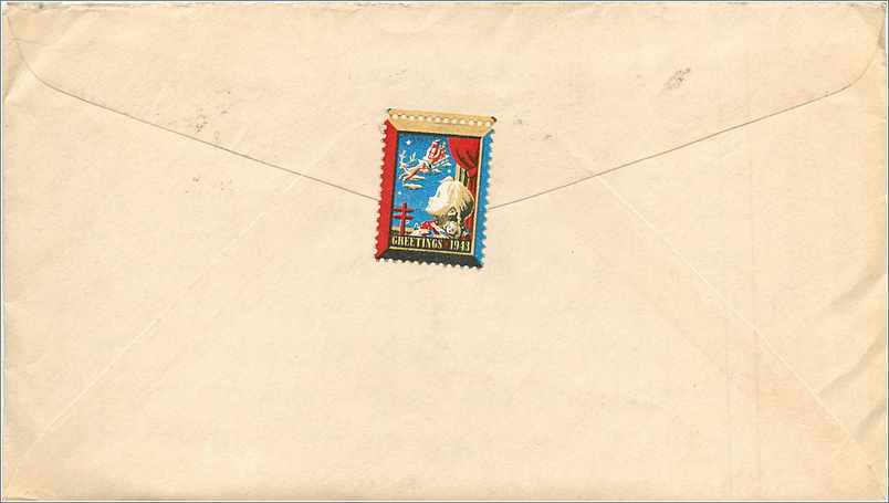 Lettre Cover Etats-Unis Santa Cruz 1943 cover with postage due  stamps — Rückseite