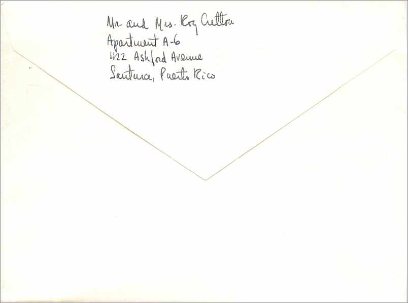 Lettre Cover Etats-Unis 1960 San Juan cover — Rückseite