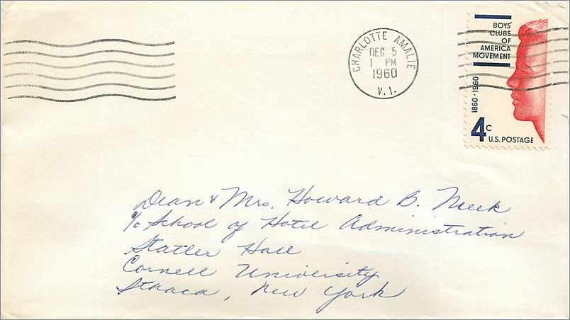 Lettre Cover Etats-Unis 1961 Charlotte Amalle 