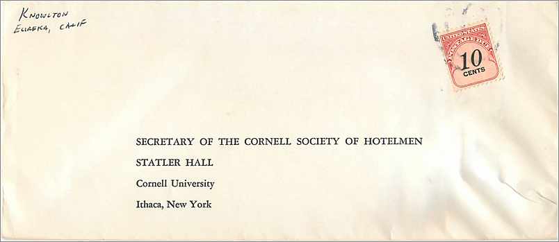 Lettre Cover Etats-Unis postage due to Ithaca