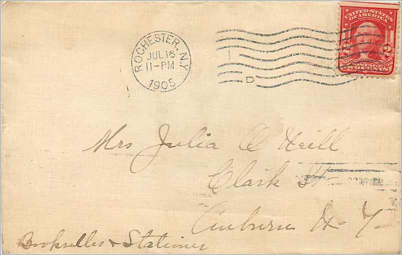 Lettre Cover Etats-Unis 2c Rochester 1905