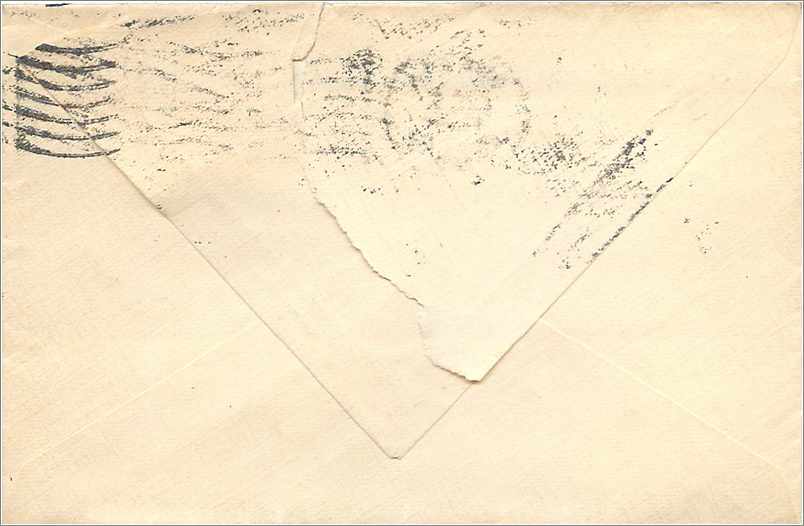 Lettre Cover Etats-Unis 2 * 1 c Aubrun — Back