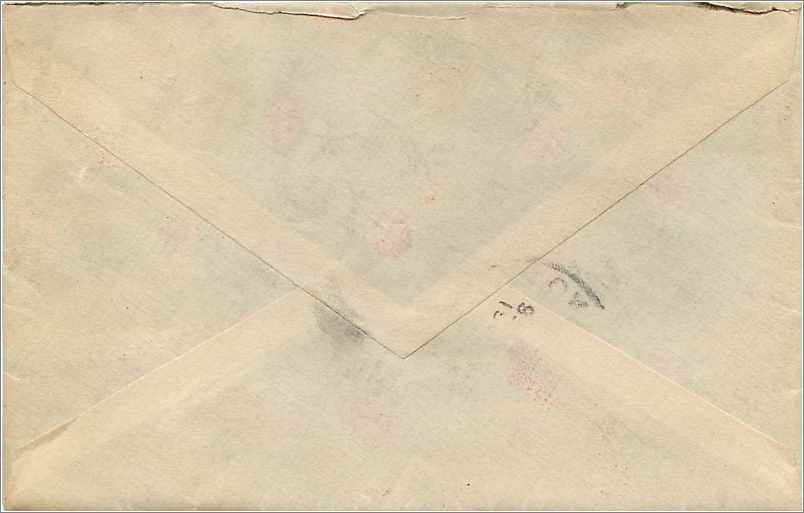 Lettre Cover Etats-Unis 2c East Guilford 1909 — Rückseite