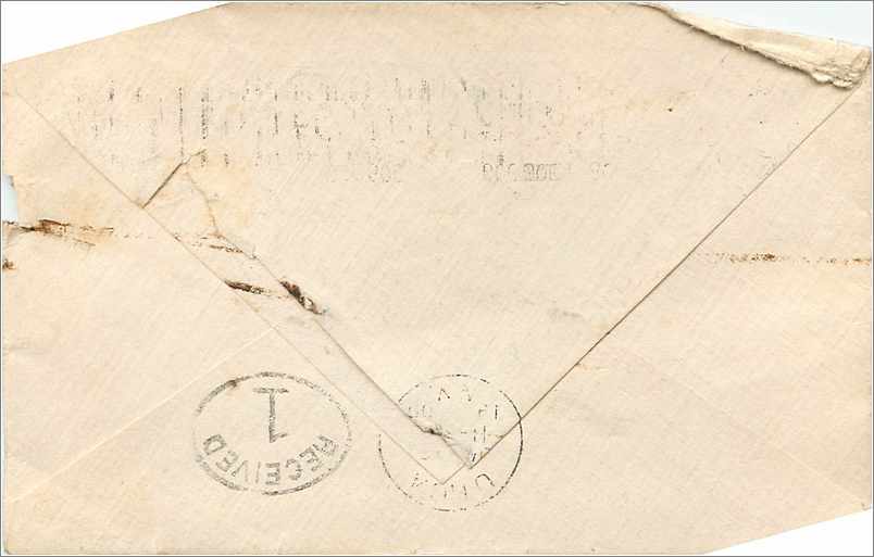 Lettre Cover Etats-Unis 2c Kalispell 1909 — Rückseite