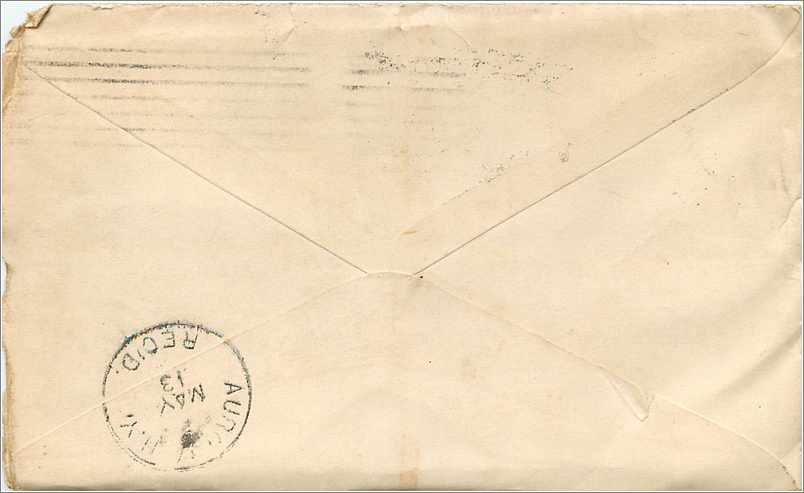 Lettre Cover Etats-Unis Binghamton 1895 — Verso
