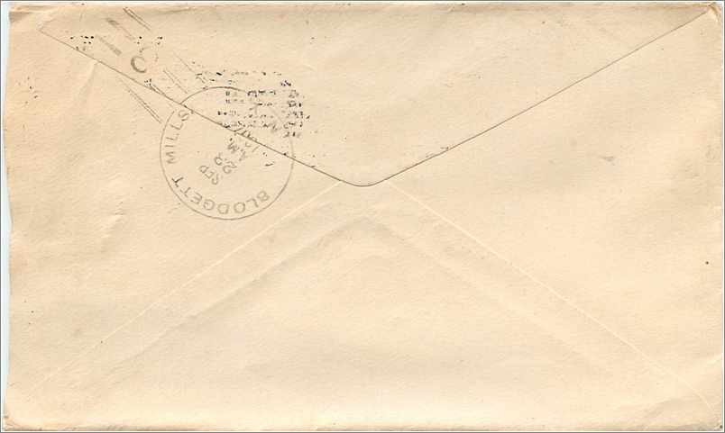 Lettre Cover Etats-Unis 2c on 1907 Port Chester cover — Rückseite